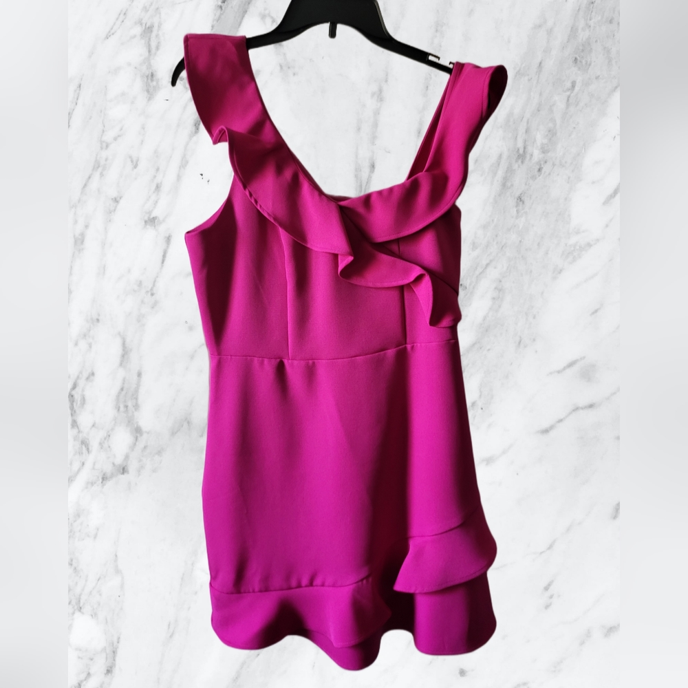 Pink cocktail mini dress